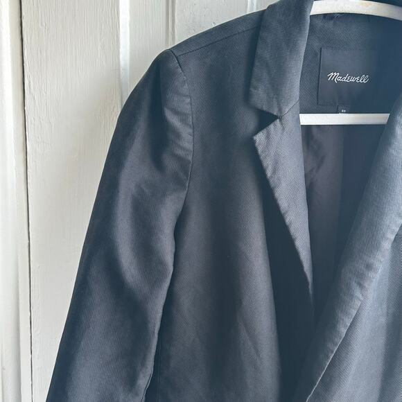 Madewell Caldwell Double Breasted Blazer Black Two Button Edition - Picture 4 of 8